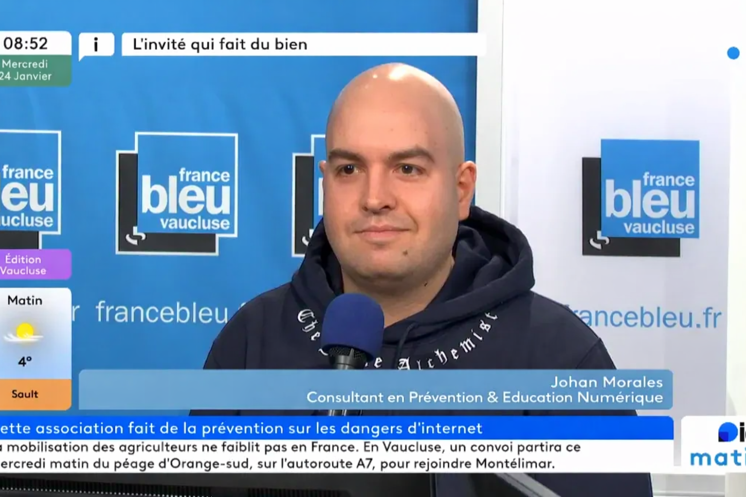 Passage TV France Bleu Vaucluse